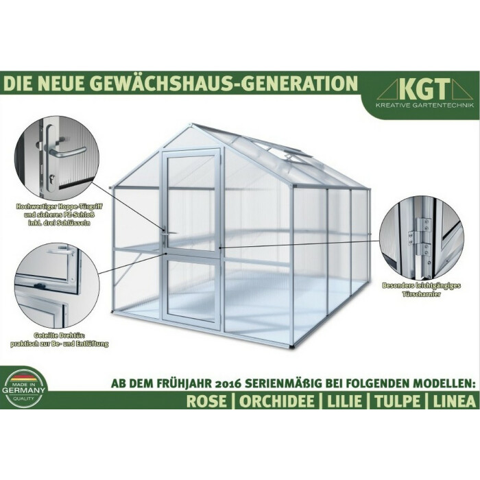 Gewächshäuser mit Doppelstegplatten