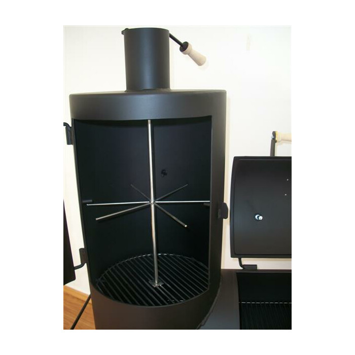 myowngreen Smoker Maxi 16 Zoll mit Räucherkammer aus 5 mm Stahl