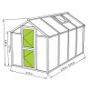 Gewächshaus bio-top I, Typ 2 T-Line