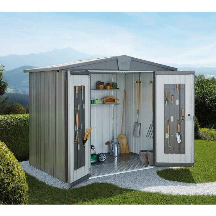 Gerätehaus Europa silber-metallic 7