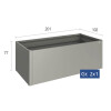 Hochbeet Biohort 2 x 1 quarzgrau-metallic