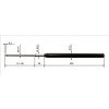 Zylinder mit aufgeklebtem Thermometer