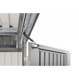 HighLine Gerätehaus H1 silber-metallic, Doppeltür