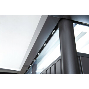 HighLine Gerätehaus H1 silber-metallic, Doppeltür