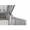 HighLine Gerätehaus H1 silber-metallic, Doppeltür