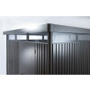 HighLine Gerätehaus H1 silber-metallic, Doppeltür