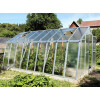 Gewächshaus Landhaus 4,5 verzinkt, Länge 4,52 m Nörpelglas