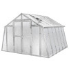 Gewächshaus Landhaus 7,5 verzinkt, Länge 7,51 m Nörpelglas
