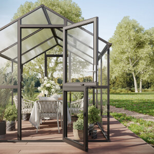 Gewächshaus Ortasia 4 mm Glas