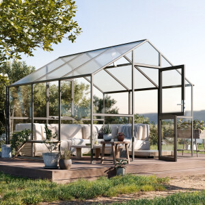 Gewächshaus Ortasia 4 mm Glas