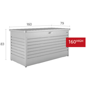 Freizeitbox 160 High, silber-metallic