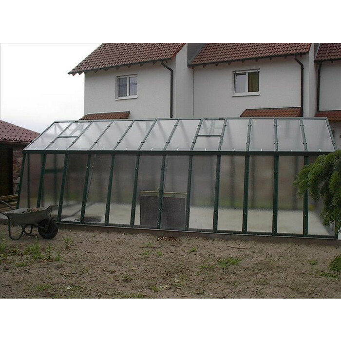 Gewächshaus Landhaus 7,5 tannengrün RAL 6009