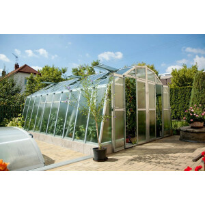 Gewächshaus Maxi 4,5 verzinkt, Länge 4,52 m Nörpelglas