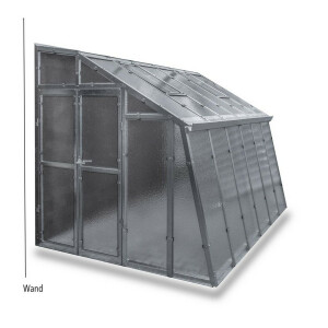 Anlehngewächshaus Domus 7,5 verzinkt, Tür...